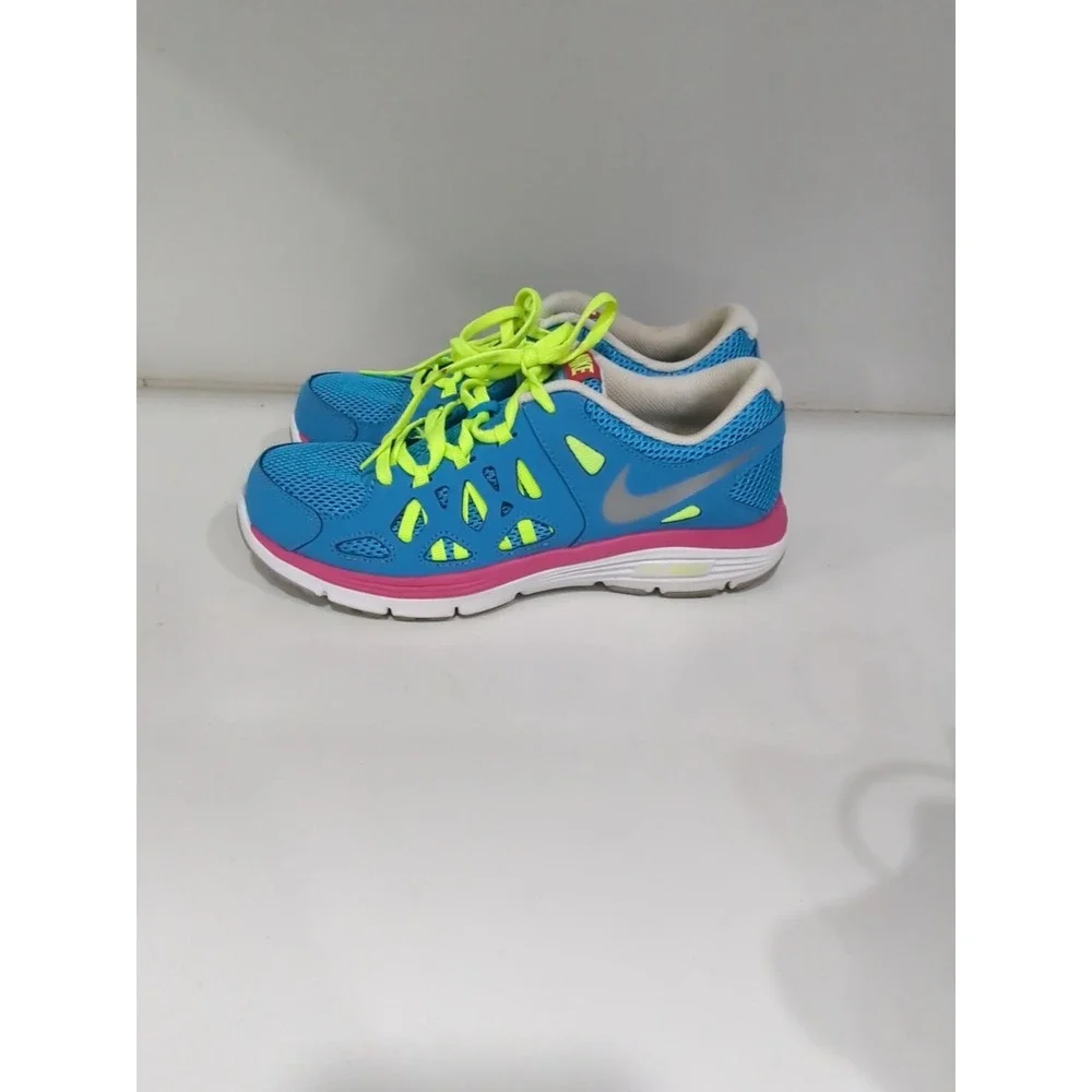 Nike Revolution 2 Youth Running Shoes Blue Pink Green 599763-401 Size 6Y